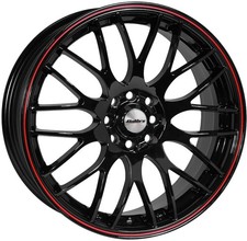 Alloy Wheels 15" Calibre Motion Black/Red For Chevrolet Kalos 05-11