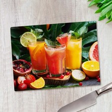Trio of Fruit Juices Glass
