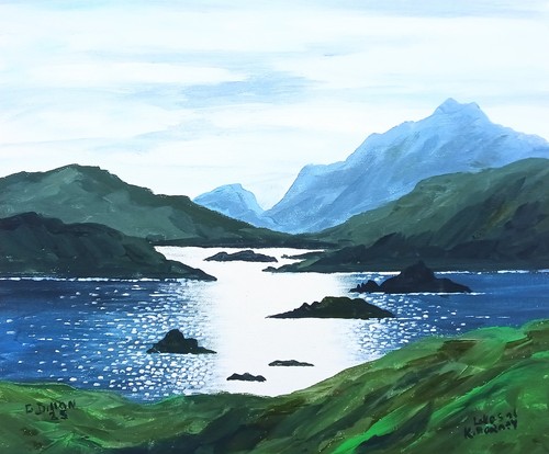 Original 12x10 painting - painting, irish