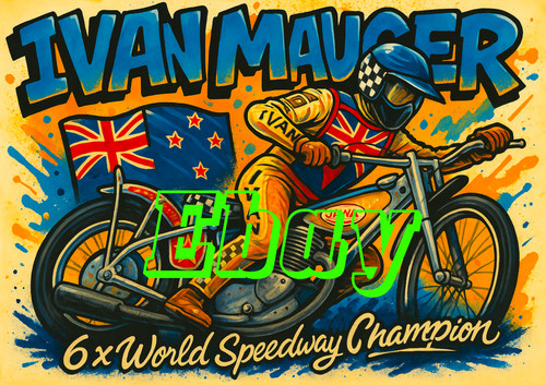 Ivan mauger speedway - ivan, retro