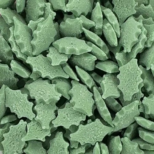 Sugar holly leaves - sugar, christmas