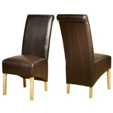 Bonded leather dining chairs - bonded,