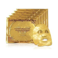 24K Gold Gel Collagen Facial Masks, Face Mask For Anti Aging, Whitening (5 PACK)