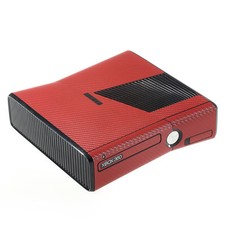 Textured red carbon fibre - red,