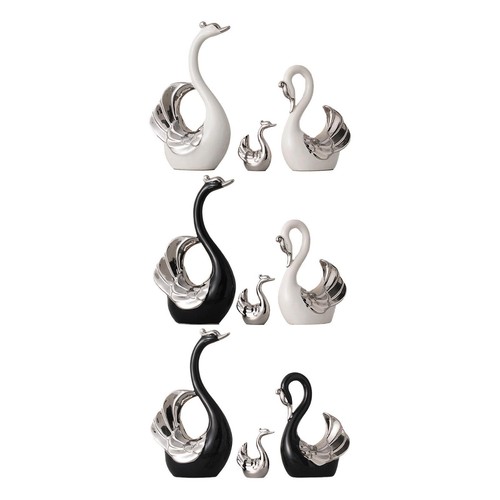Pieces swan family ceramic - 3,