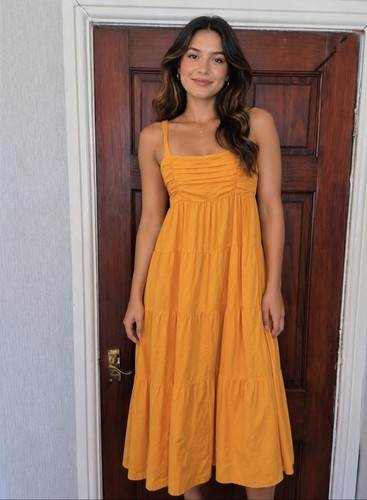 Zara mustard yellow - zara, tiered