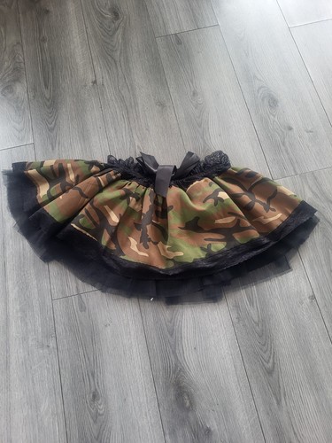 Cute camo mini tulle skirt - camo,