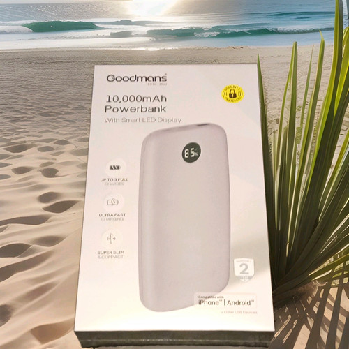 Goodmans 000mah power bank - goodmans, 10,000mah