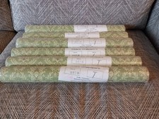 6 Rolls Vintage 1970s Kildare Wallpaper Green Traditional Design Irish Ireland