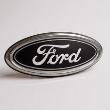 Ford Oval Badge Black 115mm x 45mm Replacement Badge Fits Ford Fiesta