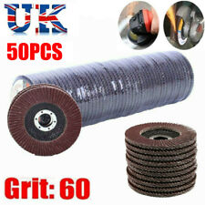 50x FLAP GRINDING SANDING DISCS 115mm 4.5" 40 60 80 120 GRIT ANGLE WHEEL