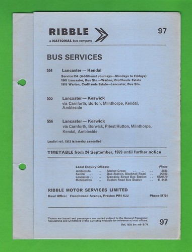Ribble bus timetable - bus,