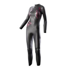 2XU Womens A:1 Active Wetsuite 2016 - Black-Cherry Pink - Large
