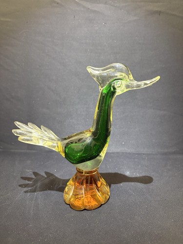 Vintage murano art glass bird - murano,