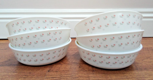 Vintage pyrex pink tulip - 6,