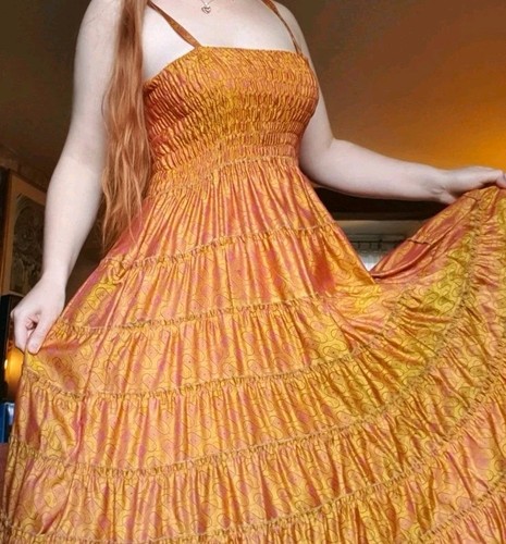100 spanish silk gold maxi - gold,