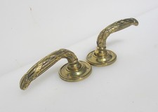 Vintage brass lever door - vintage,