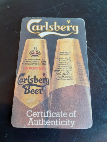 Carlsberg beer mat - carlsberg,