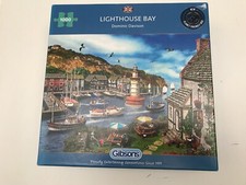 jigsaw puzzles 1000 pieces Gibson's "Lighthouse Bay"complete no missing pieces