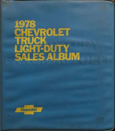 1978 chevy truck data book - data,