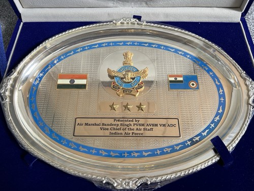 Silver plated salver plate - salver,