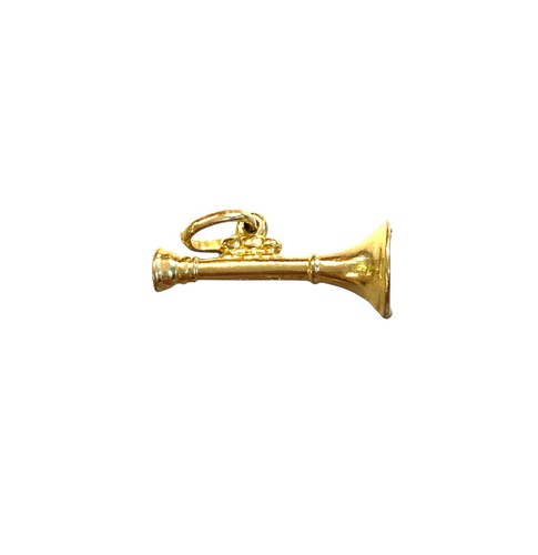 9ct vintage trumpet charm