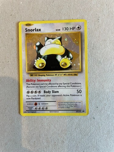 Snorlax pokemon card - snorlax, card.