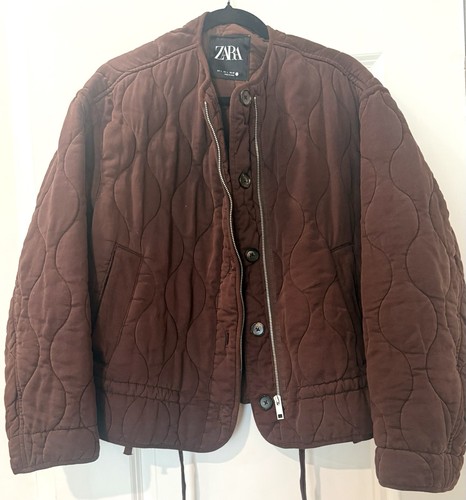 Zara brown quilted - brown, jacket