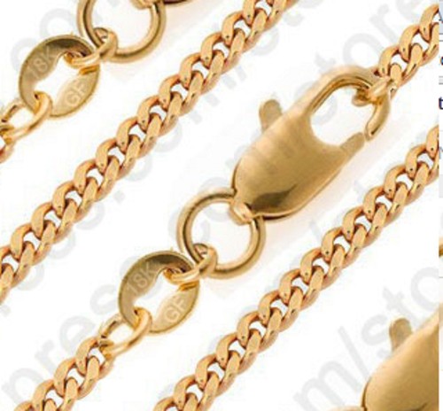 18k gold plated 2mm - 2mm, 18kgp