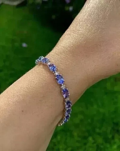 Women tennis bracelet 9ct oval - bracelet,