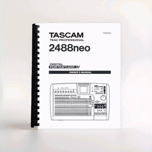 Tascam 2488neo owner manual - tascam, owner's