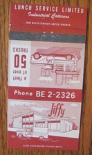 TORONTO, ONTARIO MATCHBOOK