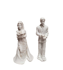 Bride and Groom Wedding Cake