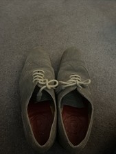 Grenson Ladies Suede Brogues Grey Size 7