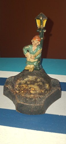 Vintage cast iron girl - cast,