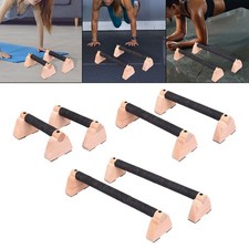 2 Heavy Duty Non-Slip Wooden  , Exercise Stands, Parallel  for Home Gym,