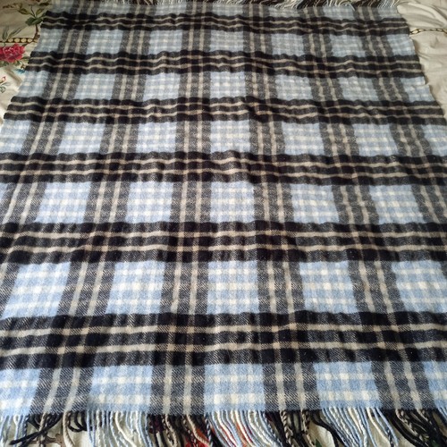 Vintage tartan wool - vintage, rug