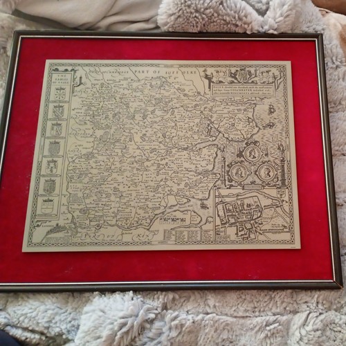 Vintage john speed - map, part