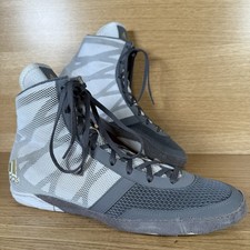 Adidas Men’s Wrestling Shoes ‘Pretereo III’ Grey/White - Size 11.5 UK