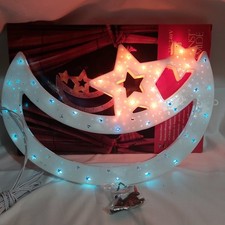 Konst Smide Moon Star Silhouette Vintage Retro Christmas Xmas Fairy Light