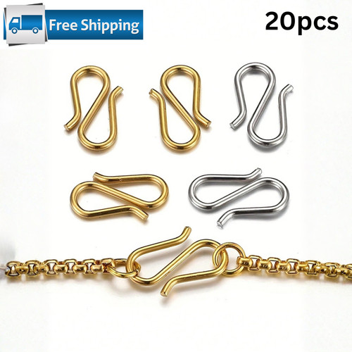 Stainless steel buckle - steel, s-shape