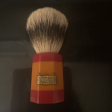 Bakelite Vintage Simpson  Best Badger Shaving Brush In Original Box Unused VGC