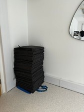 150pc Carpet Tiles 50x50cm Carpet Floor Tiles Non-Slip Flooring Rugs for Home