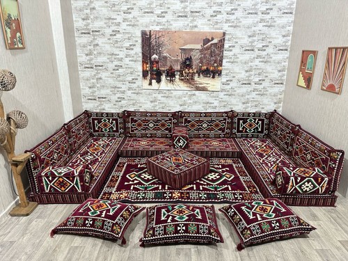 Shaped arabic corner majlis - arabic,