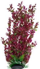 Red Jumbo Extra Large Tall Artifical Plastic Aquarium Plant  20''/ 50cm Tall