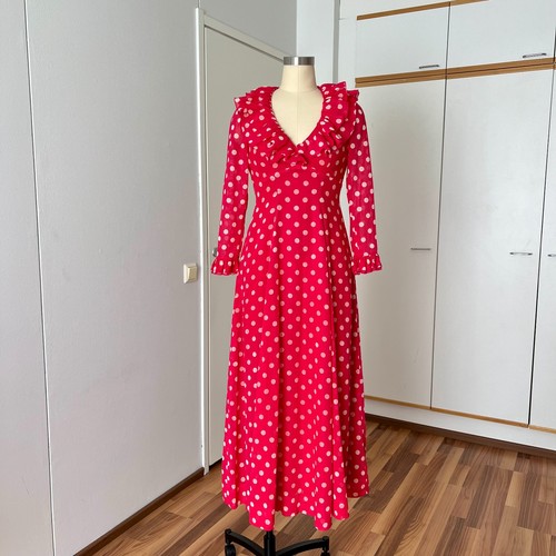 1970s red polka dot - 1970s,