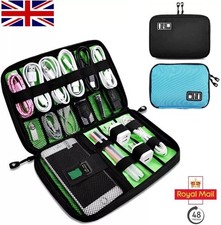 Travel Storage Bag USB Charger Cable Cord Electronics Gadget Travel Organizer UK
