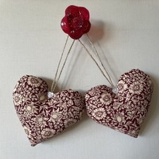Pair Of Heart Door Hangers In