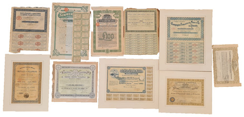 Shares certificates - 10,