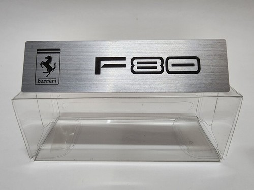 Ferrari metal name plate - name,